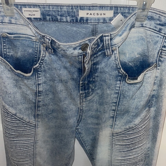 Pacsun Stacked Skinny Jeans 31x32 - Picture 3 of 6